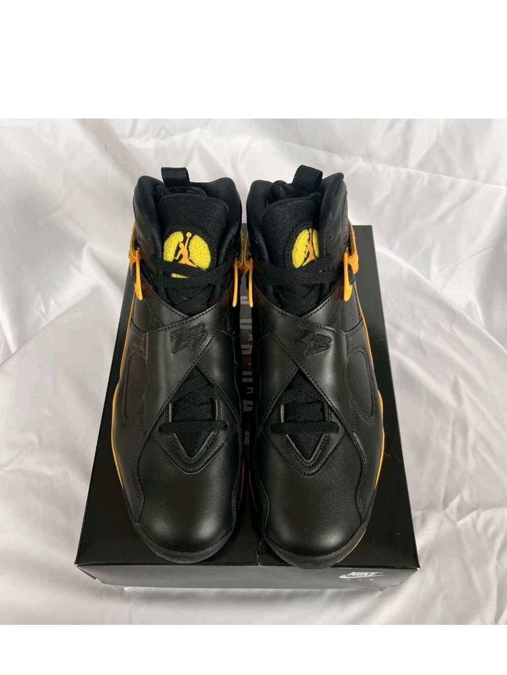 Men's Size 9.5 - Women's 11 -Jordan 8 Retro Taxi Yellow Black unisex - Picture 8 of 16
